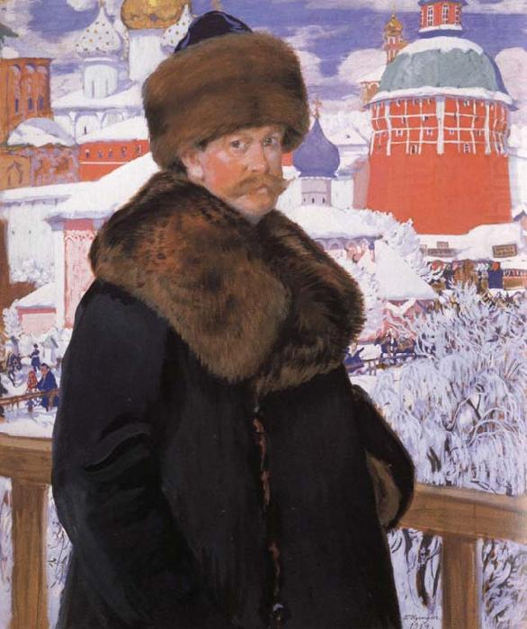 Self-Portrait, Boris Kustodiev